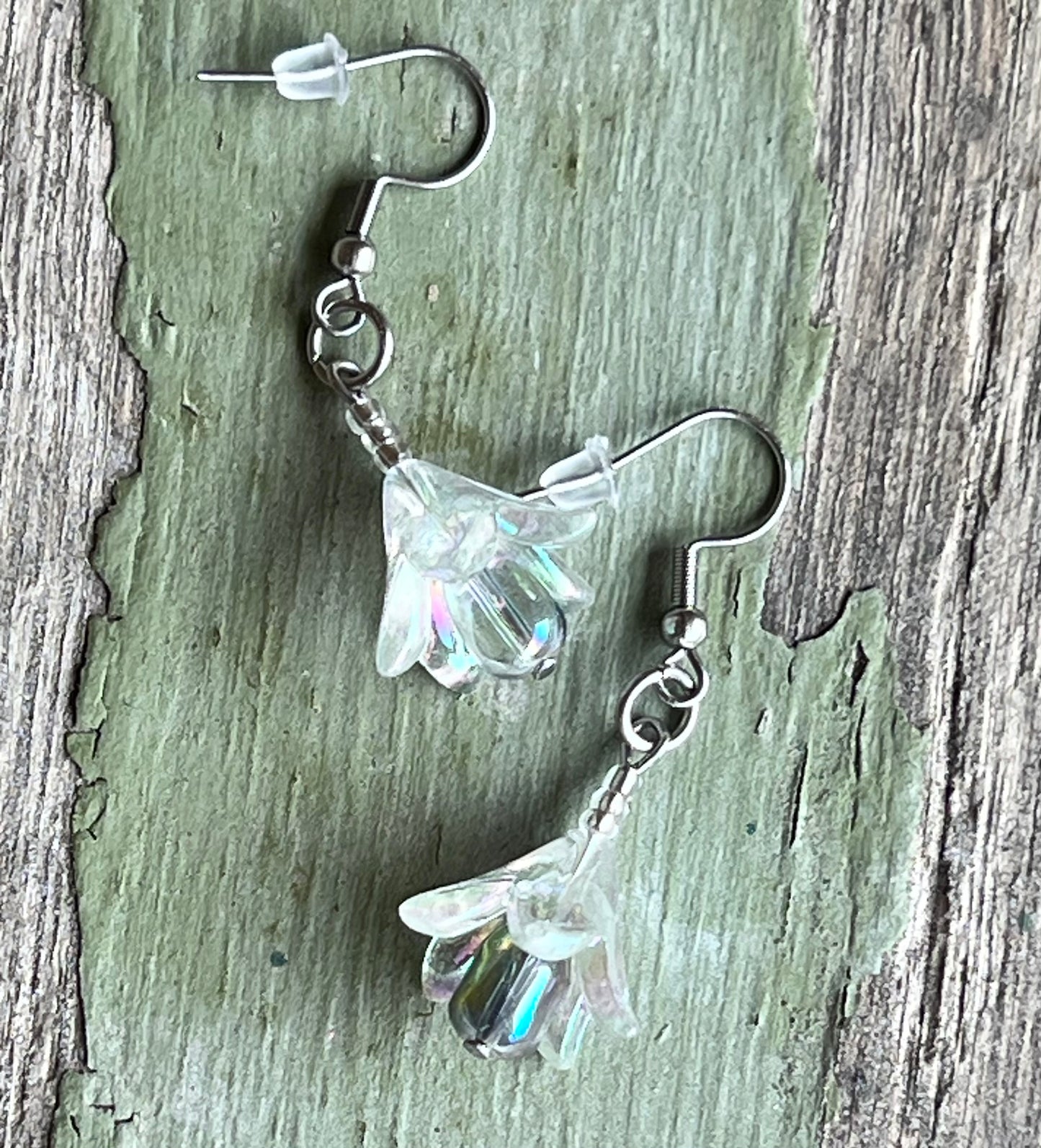 Handmade Dangling Bell Flower Earrings