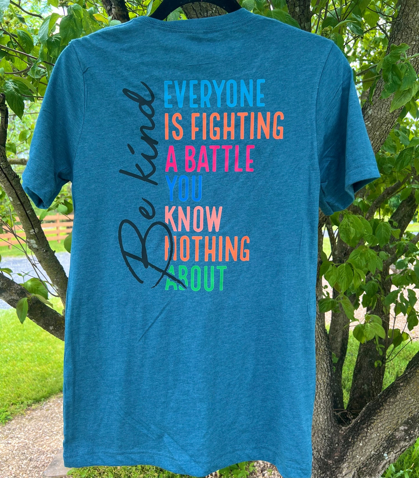 Be Kind V-Neck Tee - Small
