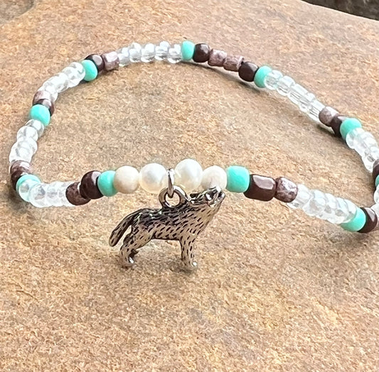 Handmade Silver Wolf Anklet/Bracelet