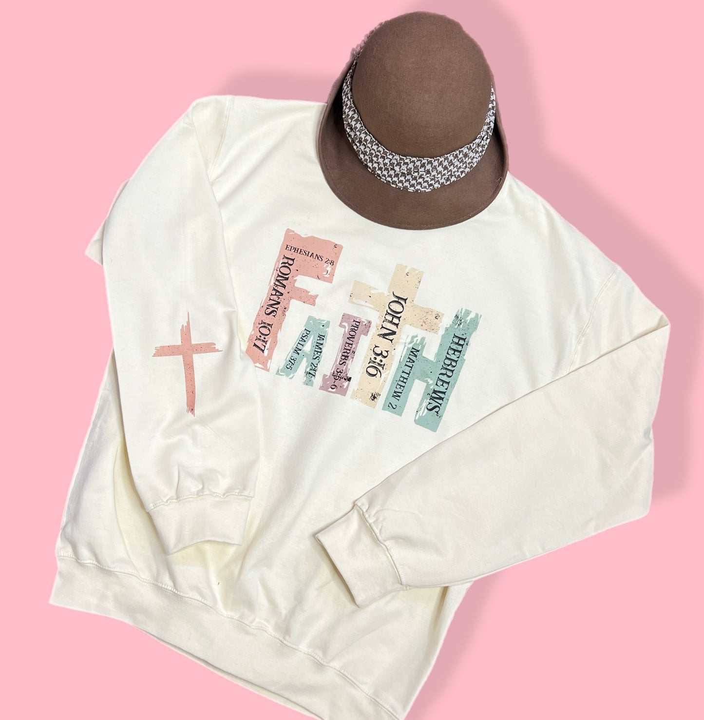 Faith Handmade Cream Sweatshirt