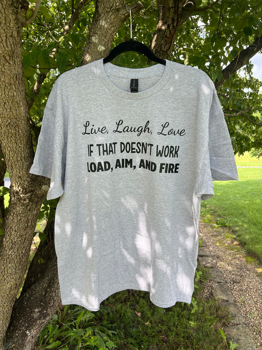 Live, Love, Laugh Handmade T-Shirt -XL