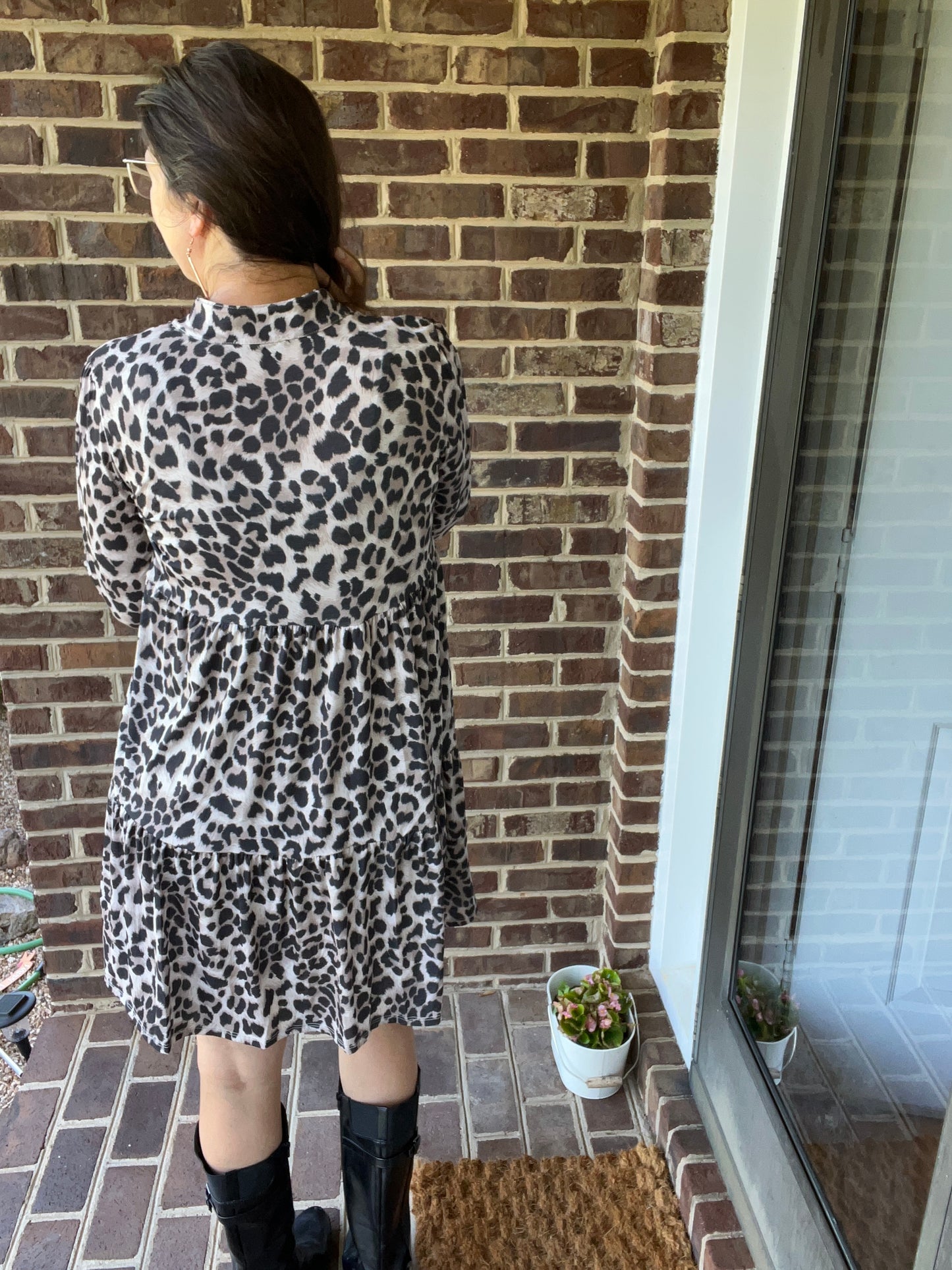 Heimish Summer to Fall/Winter Leopard Tiered Dress