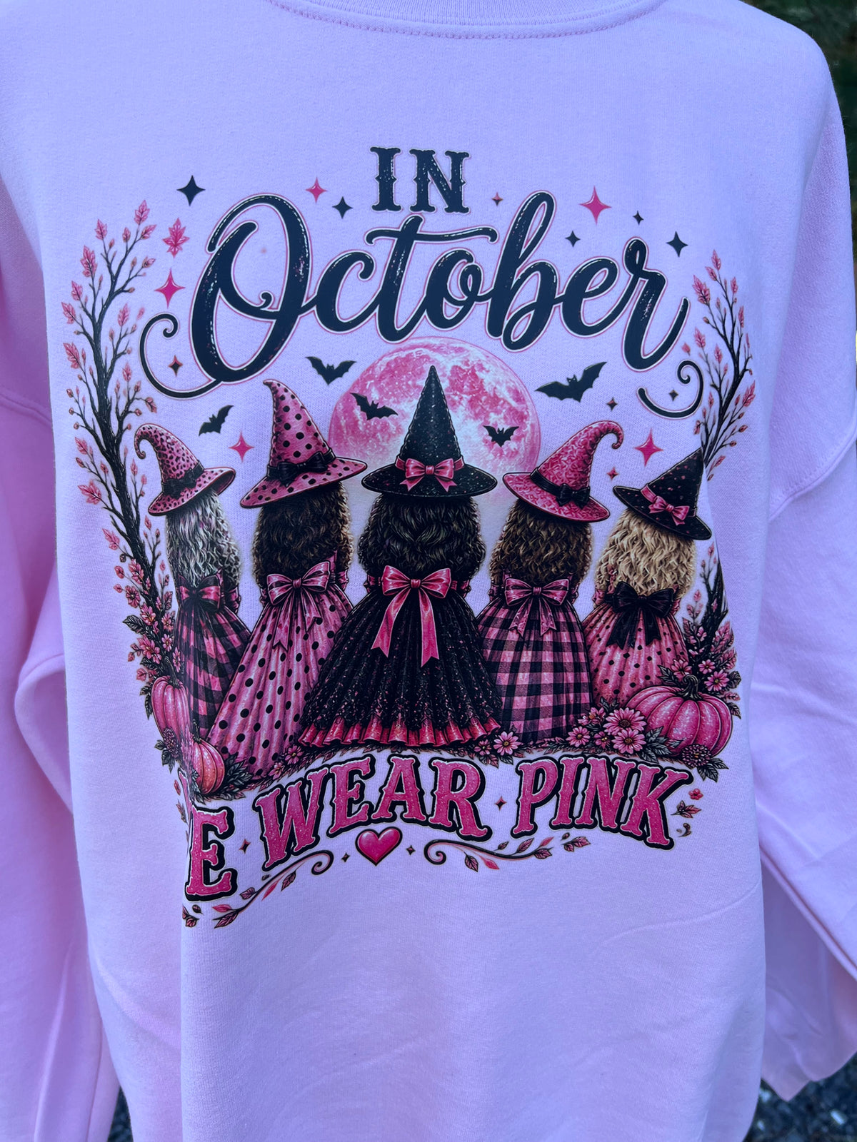In October We Wear Pink Sweatshirt - Large