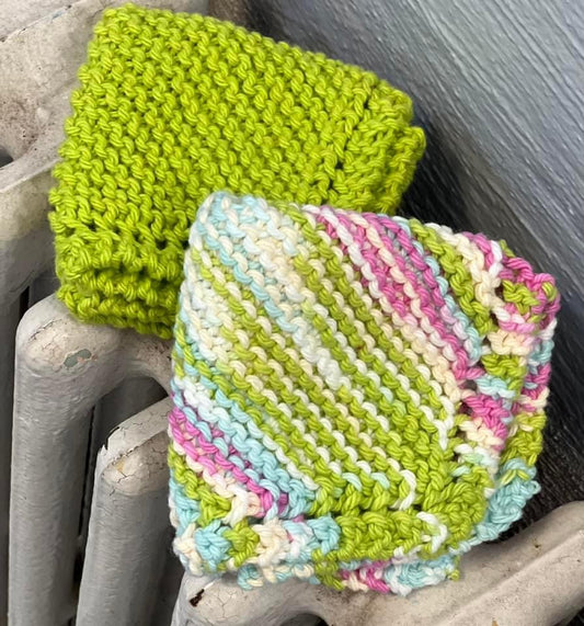 Hand Knit Cloth Set