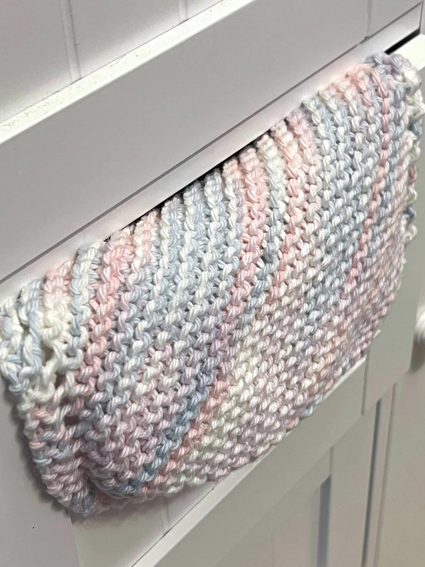 Powder Perfect Cotton Hand Knit Dish Cloth