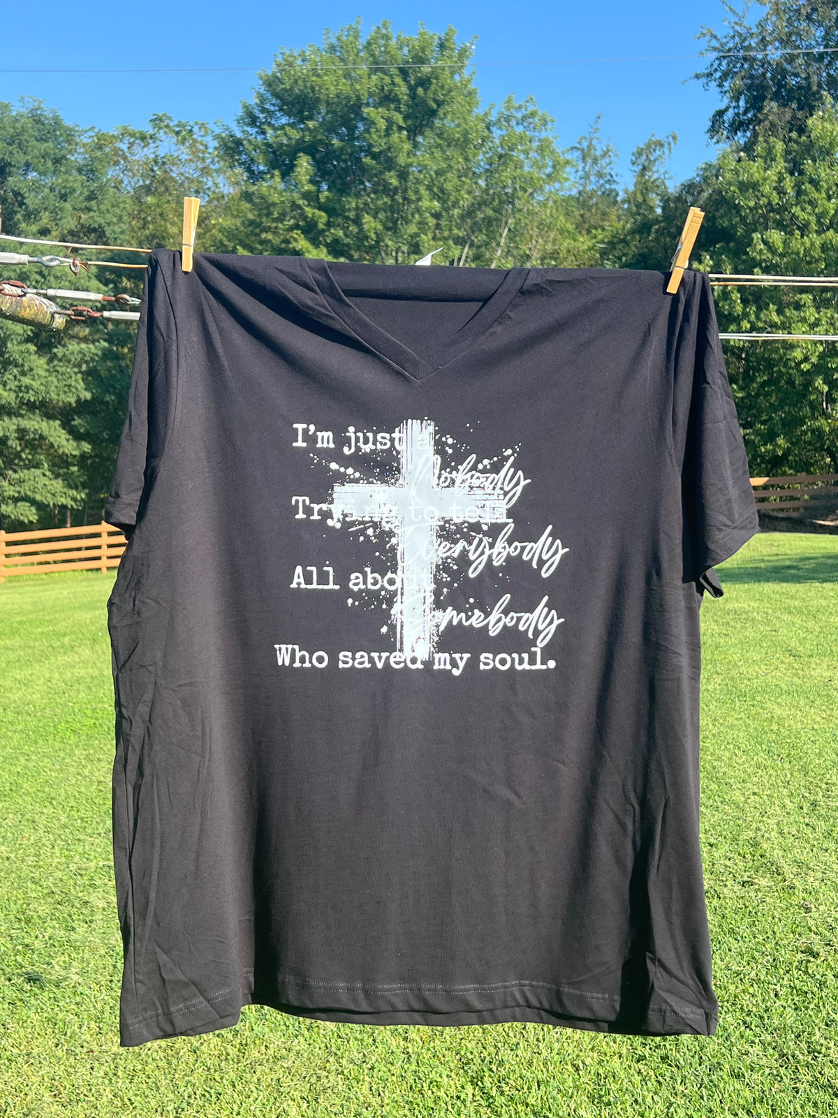 V-Neck Cross T-Shirt