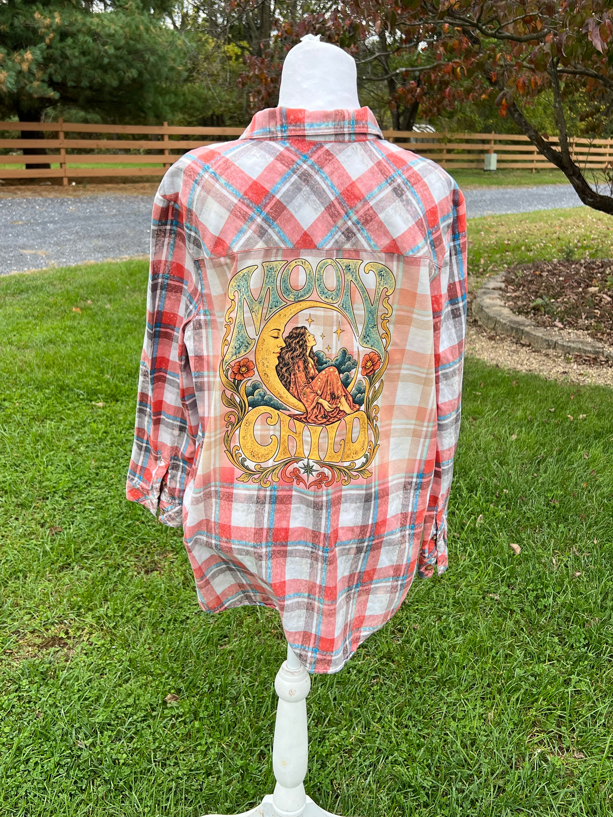Moon Child Upcycled Flannel - Women’s Large