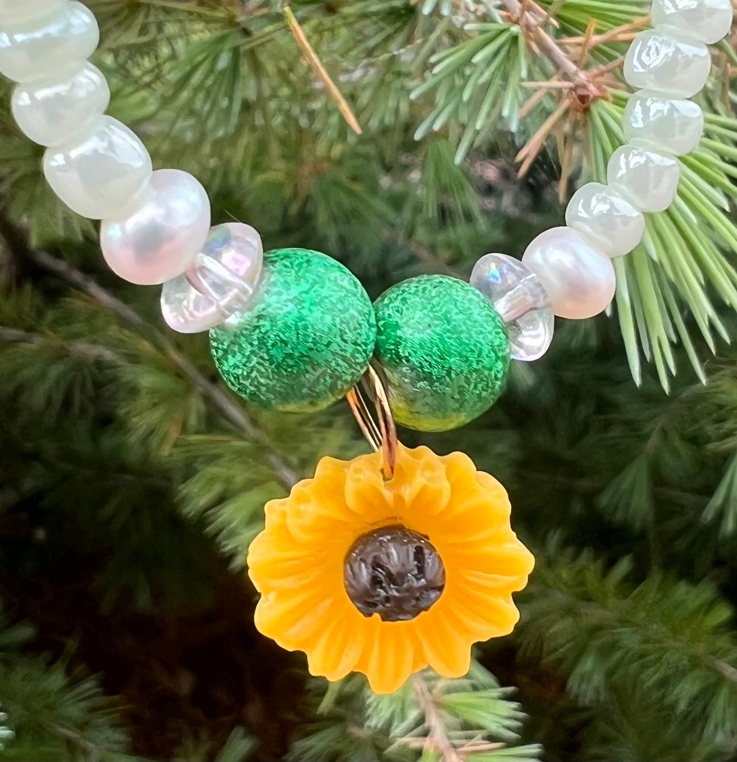 Handmade Sunflower Anklet/Bracelet - Small
