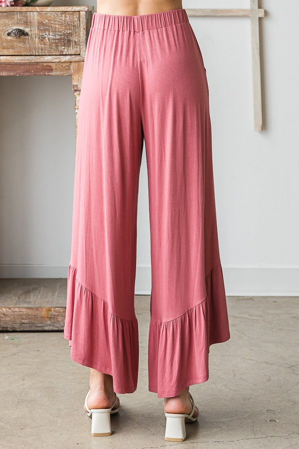 Rose Ruffle Pants w/ Pockets