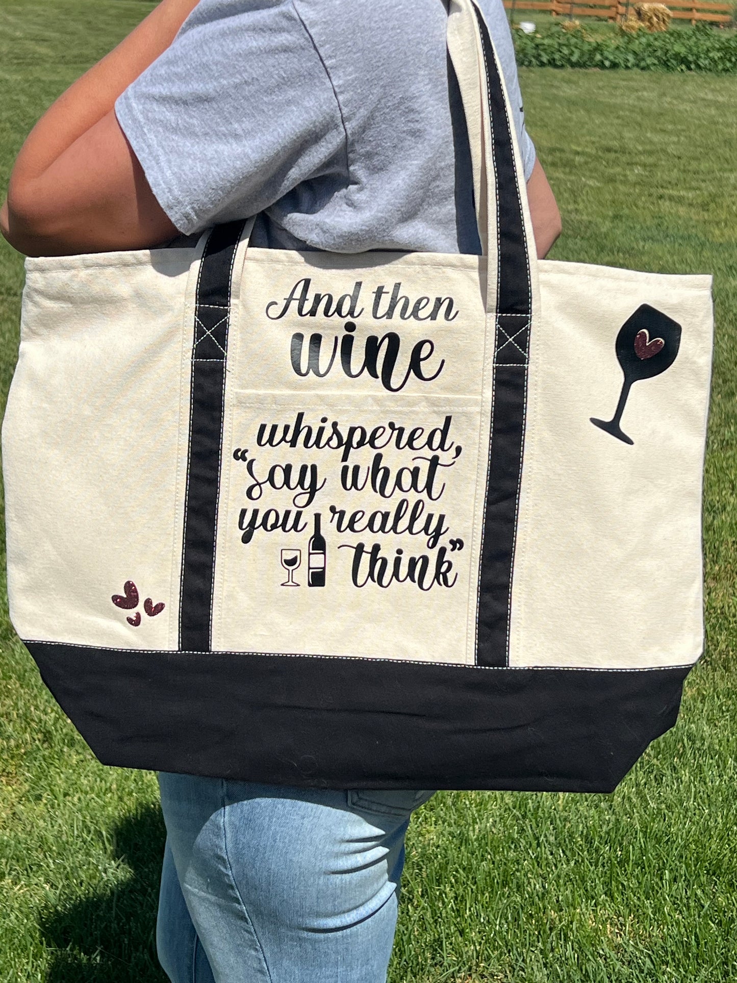 Wine Lovers Tote Bag - Custom Made