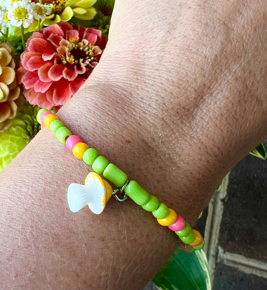 Handmade Retro Inspired Mushroom Anklet/Bracelet