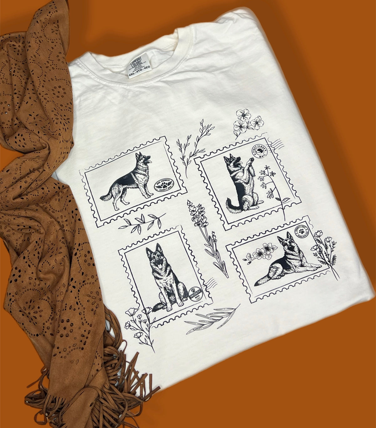 German Shepherd Lovers Comfort Colors T-Shirt 4XL
