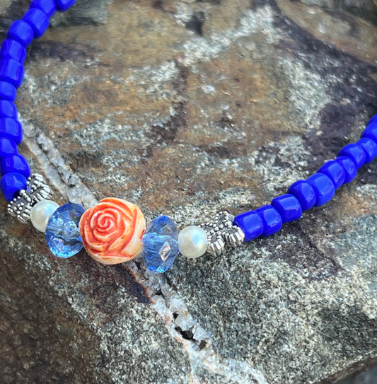Handmade Rose & Butterfly Anklet/Bracelet