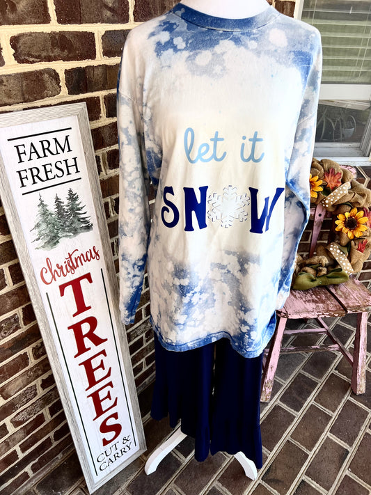 Let It Snow - Custom Made Long Sleeve T-Shirt