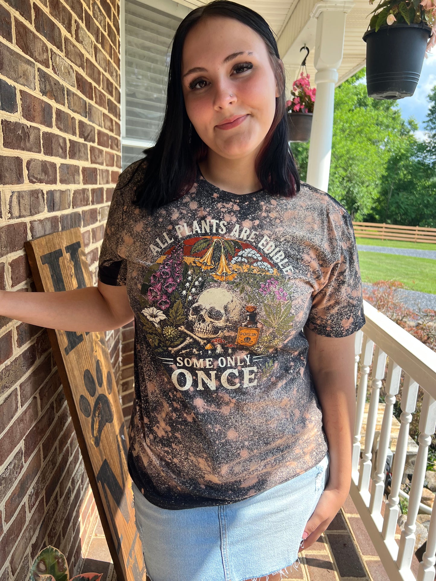 All Plants Are Edible, Some Only Once - Bleach Art T-Shirt - BEST SELLER