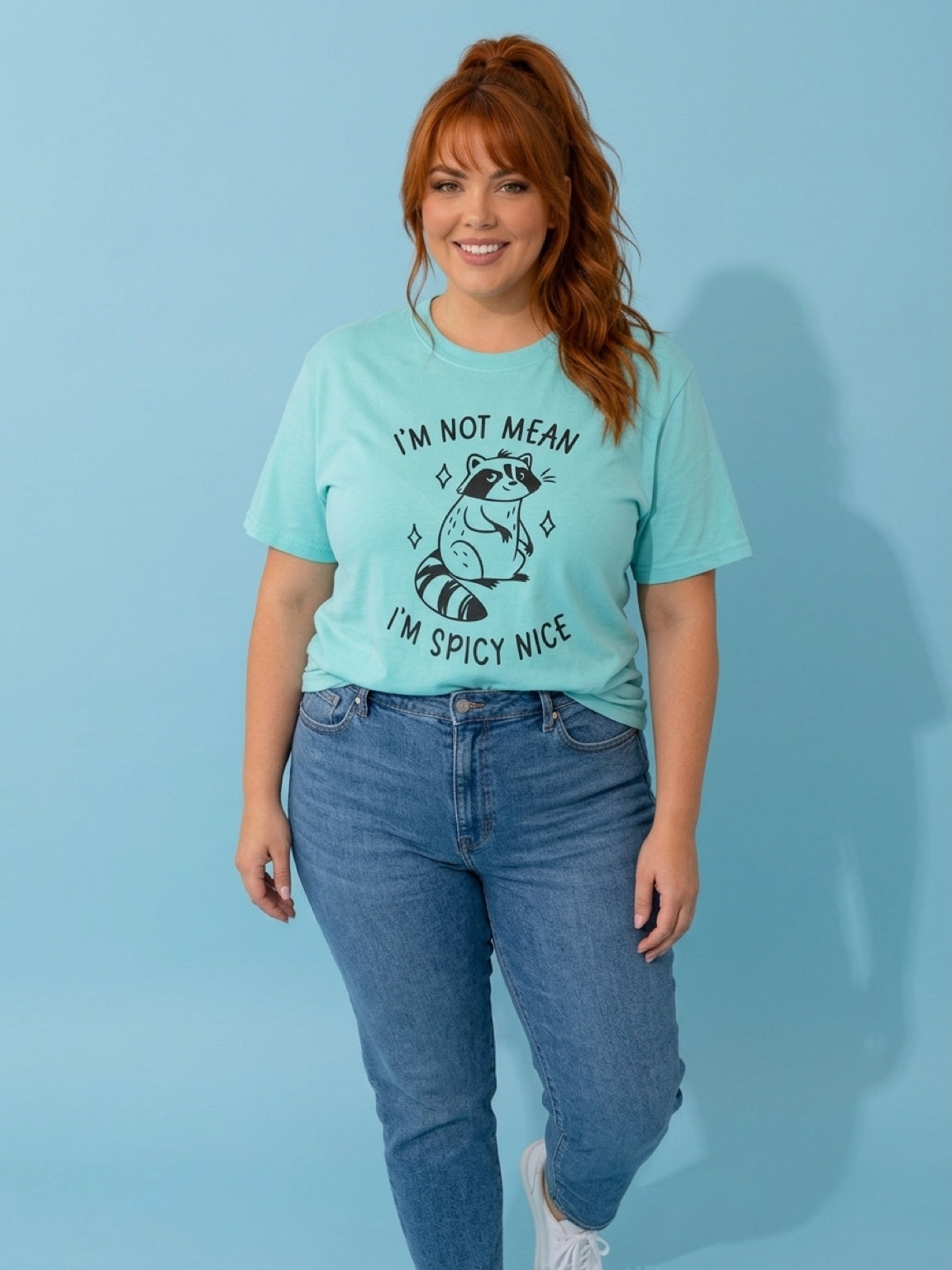 I’m Not Mean, I’m Spicy Nice Handmade Cotton T-Shirt