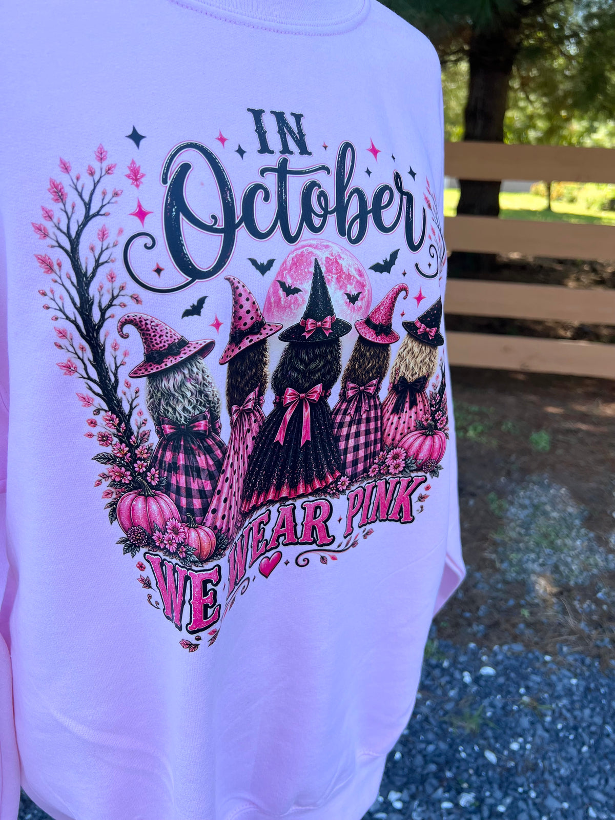 In October We Wear Pink Sweatshirt - Large