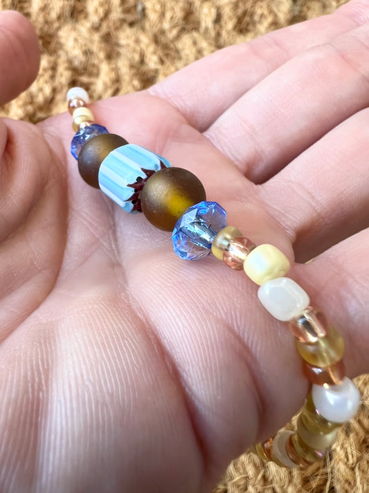 Handmade Beaded Anklet - Small