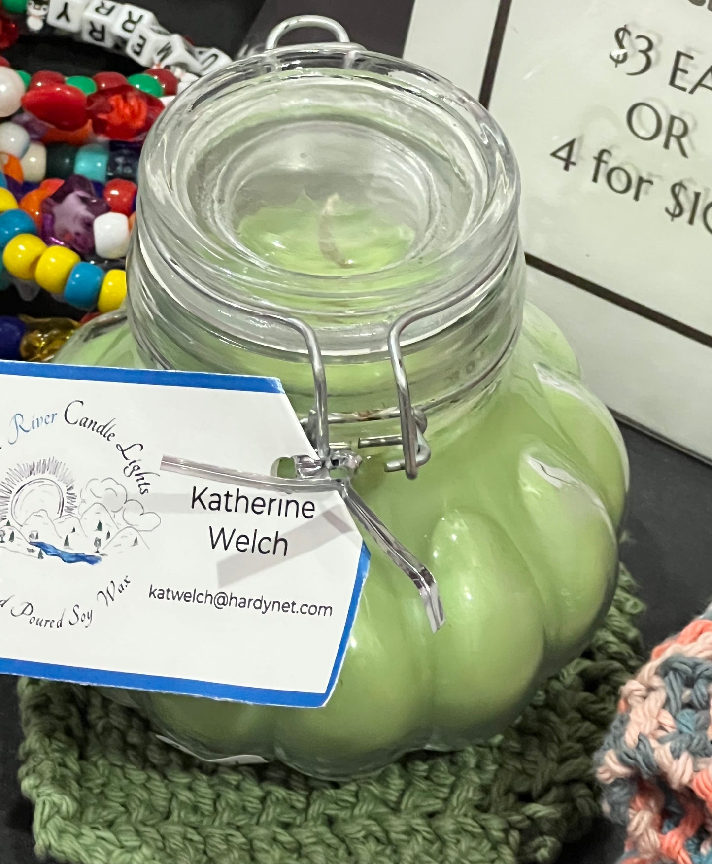 Rosemary Herb Scented Soy Candle in Apothecary Jar