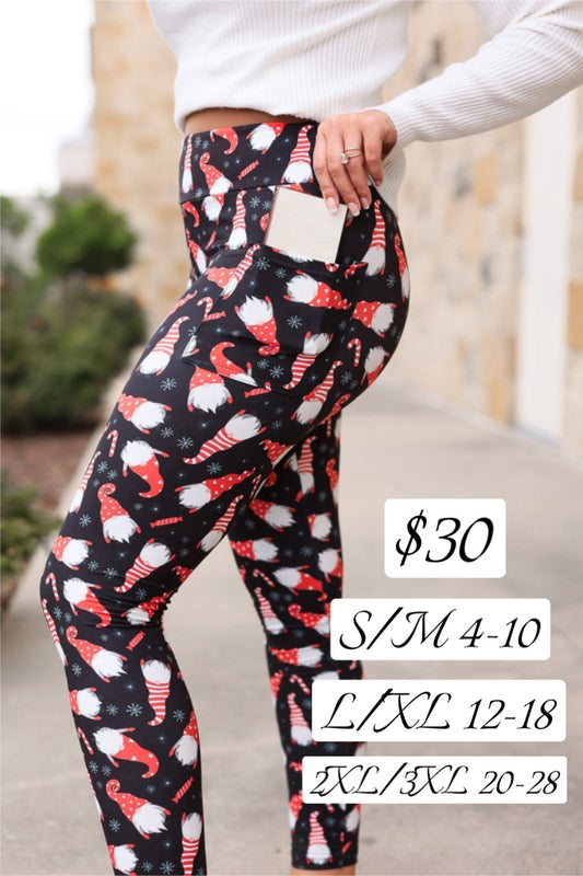 Christmas Gnome Leggings