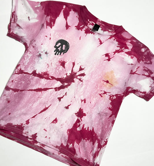 Custom Made Kids Tie Dye T-Shirt - Somebody’s Feral Kid - Double Sided