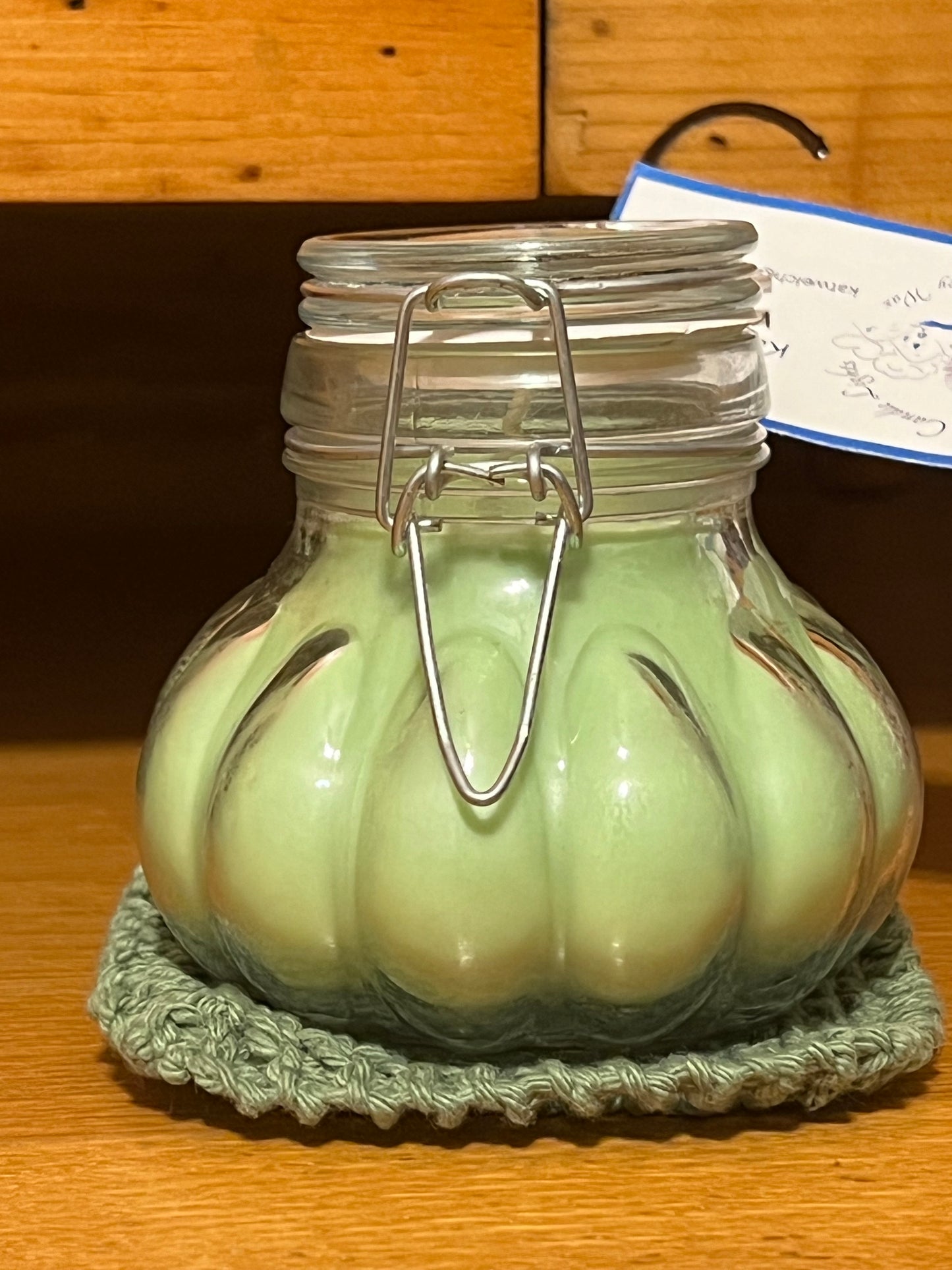 Rosemary Herb Scented Soy Candle in Apothecary Jar