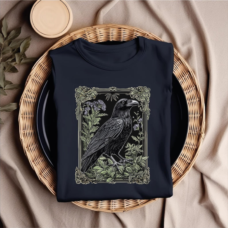 Gothic Raven Crow T-Shirt
