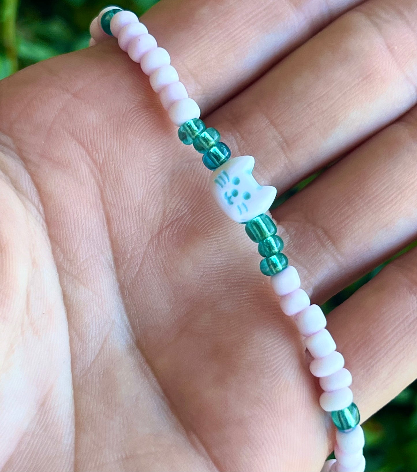 Handmade Kitty Cat Anklet/Bracelet