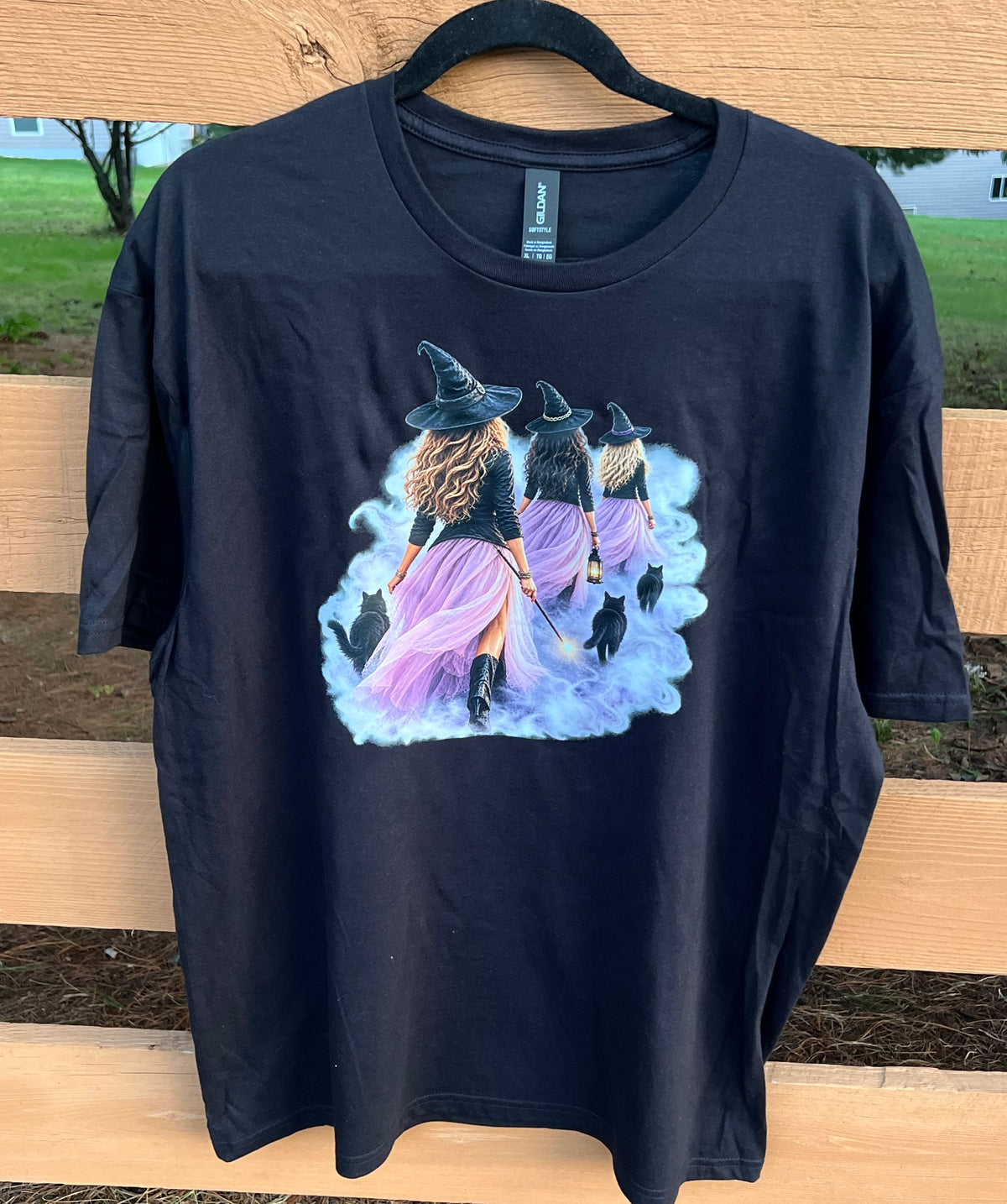 Whimsical Witches & Black Cats T-Shirt
