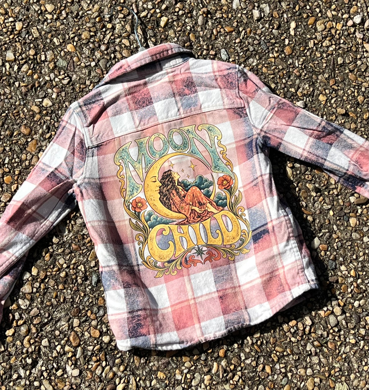 Moon Child Upcycled Flannel - Child’s 4T