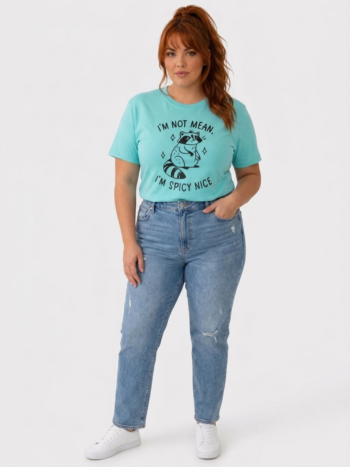 I’m Not Mean, I’m Spicy Nice Handmade Cotton T-Shirt