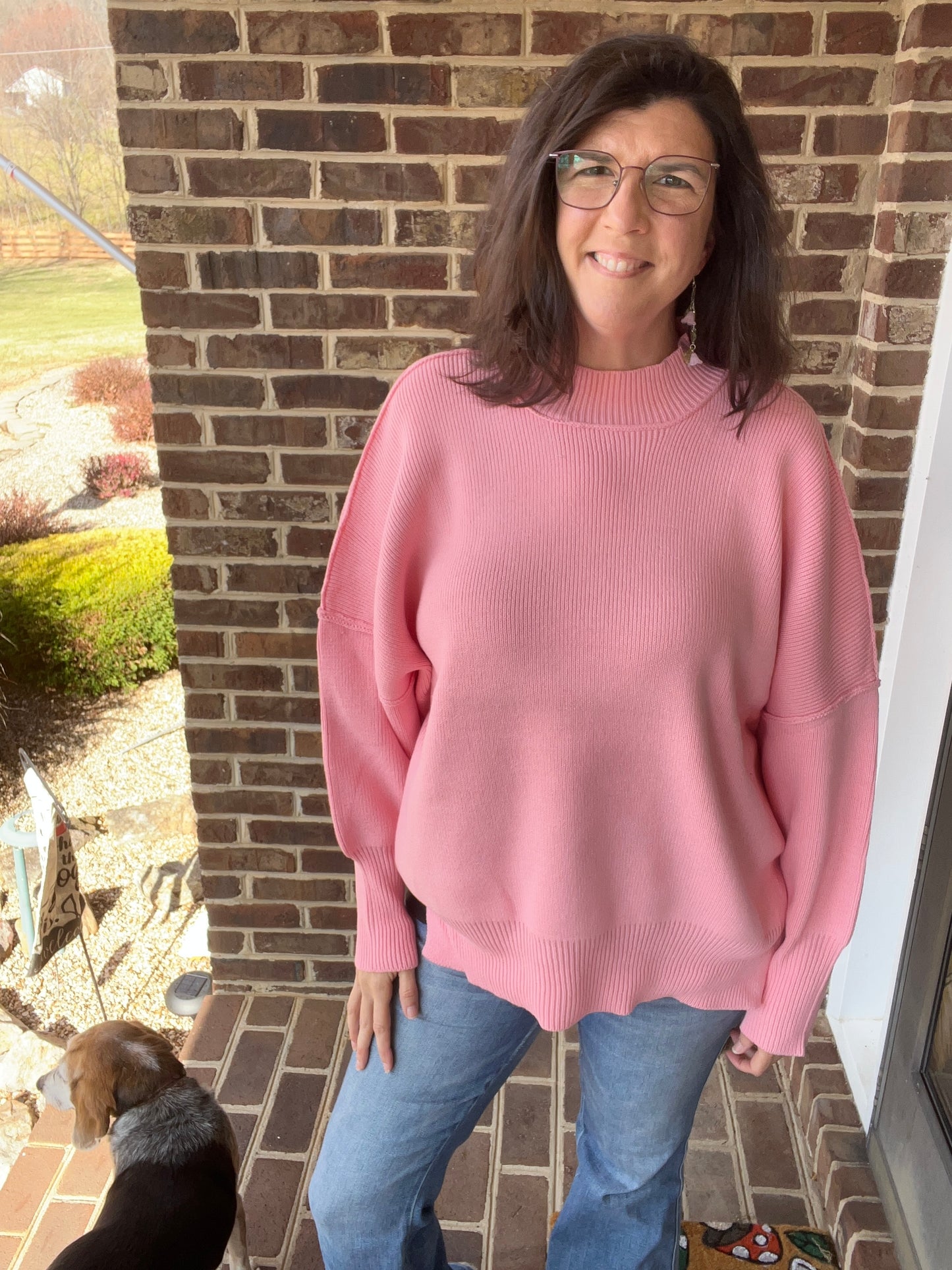 Zenana Oversized Cozy Cotton Blend Sweater