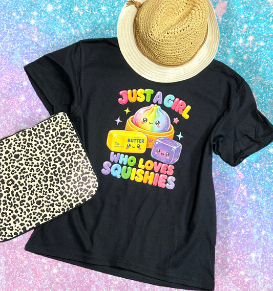 Just a Girl Who Loves Squishies Handmade T-Shirt