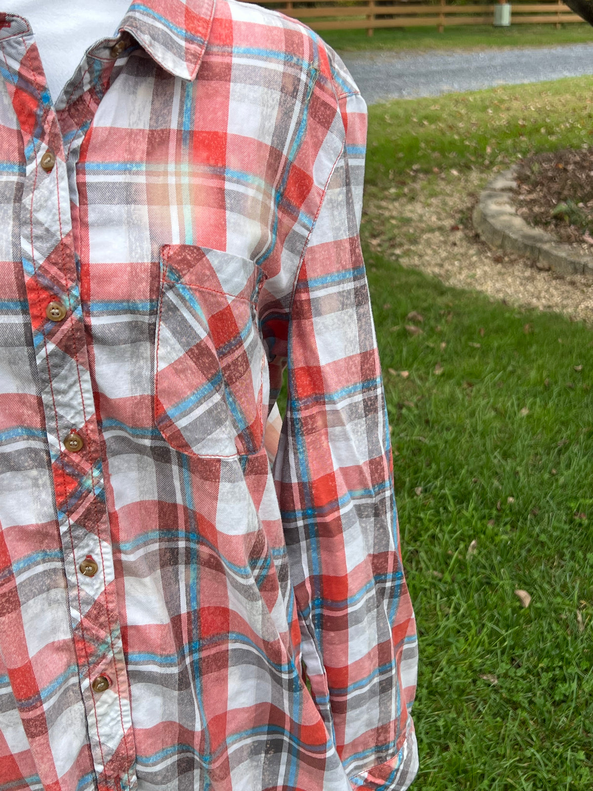 Moon Child Upcycled Flannel - Women’s Large