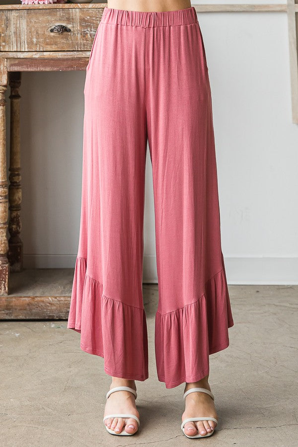 Rose Ruffle Pants w/ Pockets