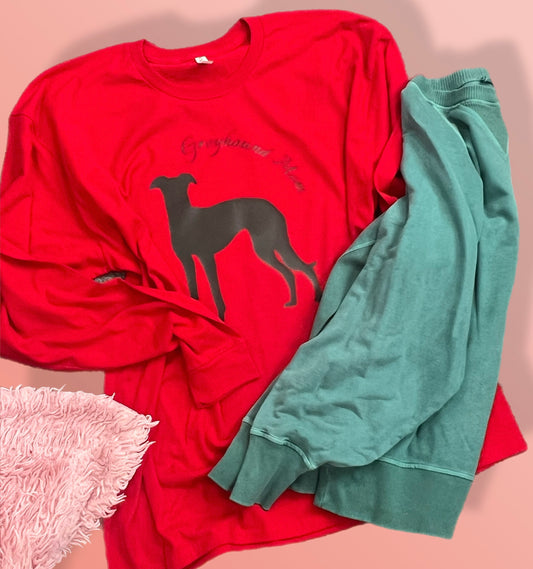 Greyhound Mom Long Sleeve T-Shirt