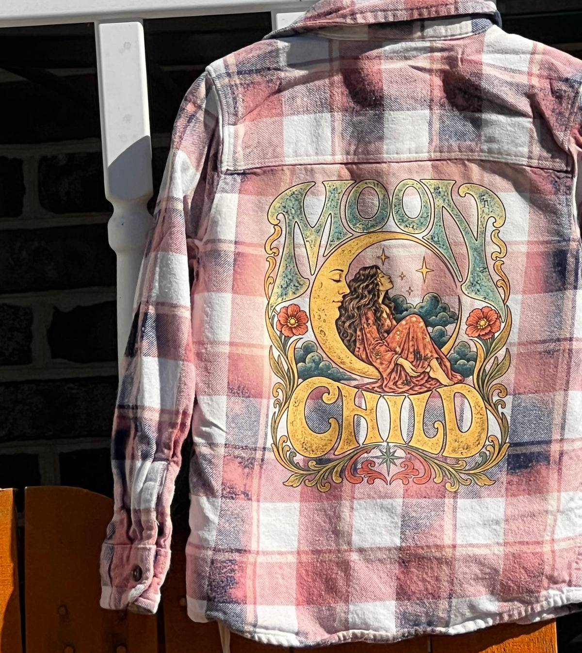 Moon Child Upcycled Flannel - Child’s 4T