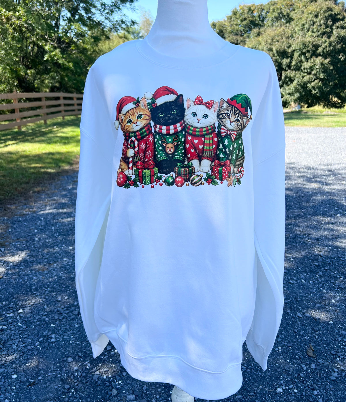 Christmas Cats Sweatshirt
