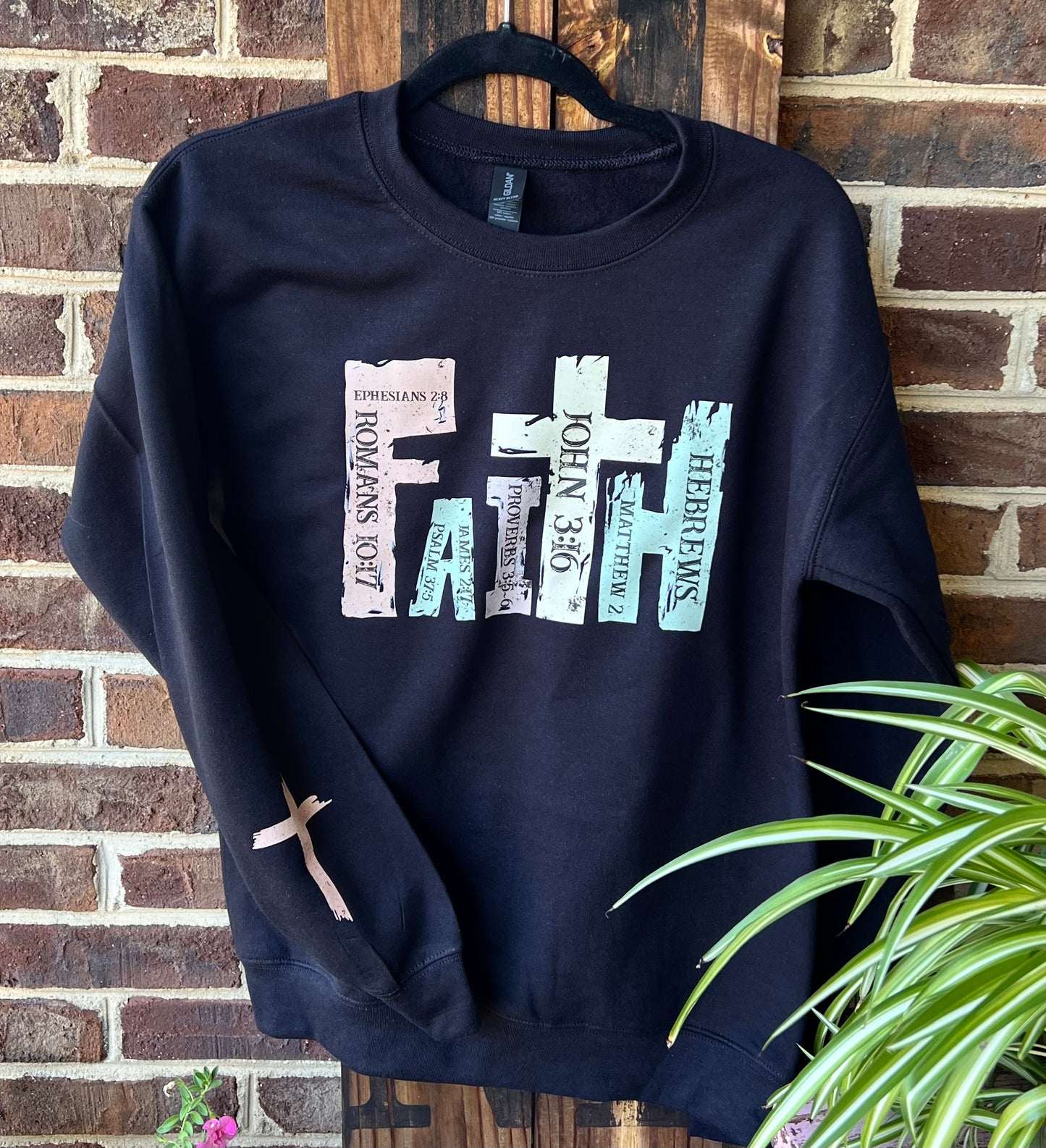 Faith Handmade Black Sweatshirt