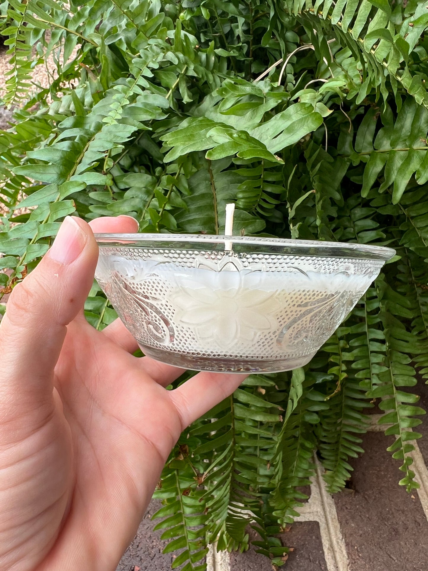 Lavender & Lemongrass Soy Candle in Vintage Dish