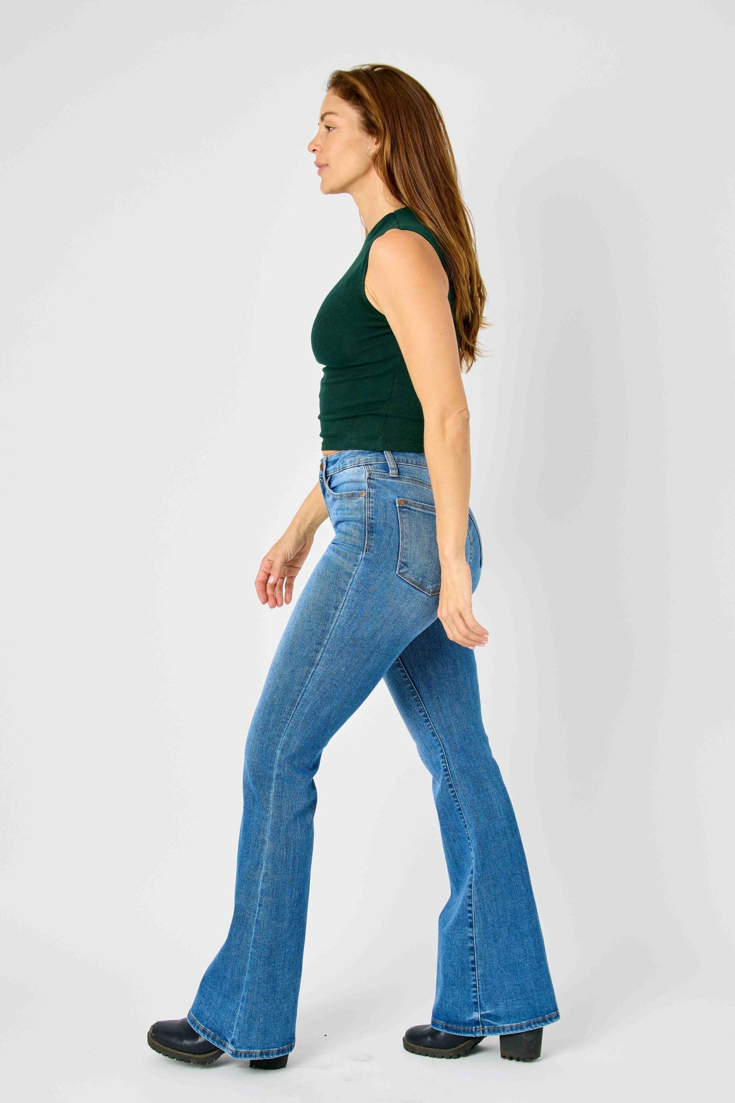 In Stock - Judy Blue Flared Denim Jeans