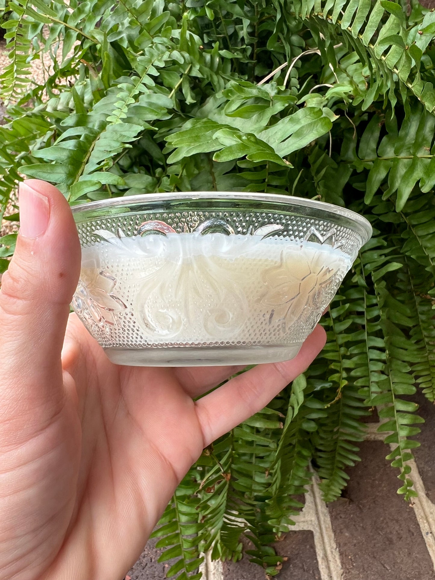 Lavender & Lemongrass Soy Candle in Vintage Dish