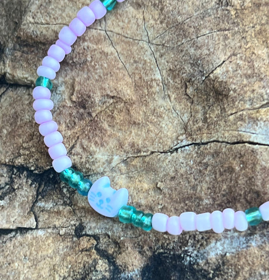 Handmade Kitty Cat Anklet/Bracelet