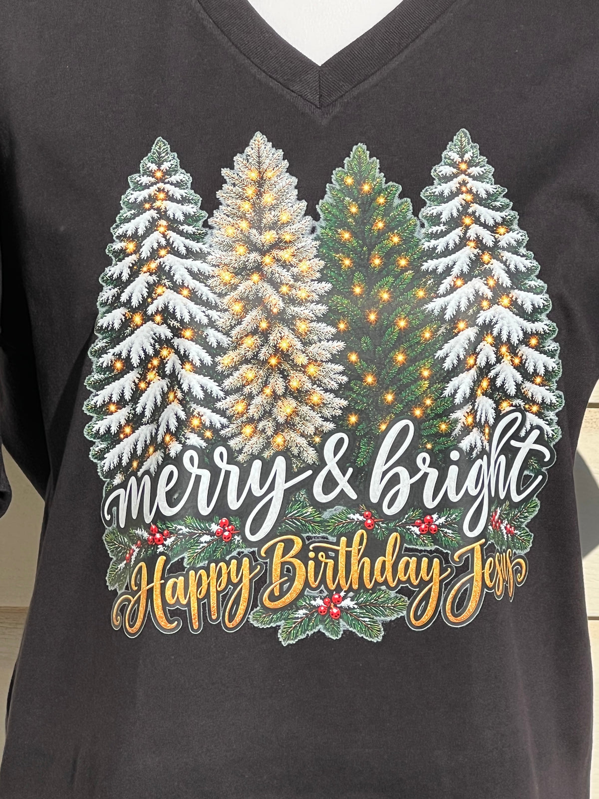 Merry & Bright V-Neck