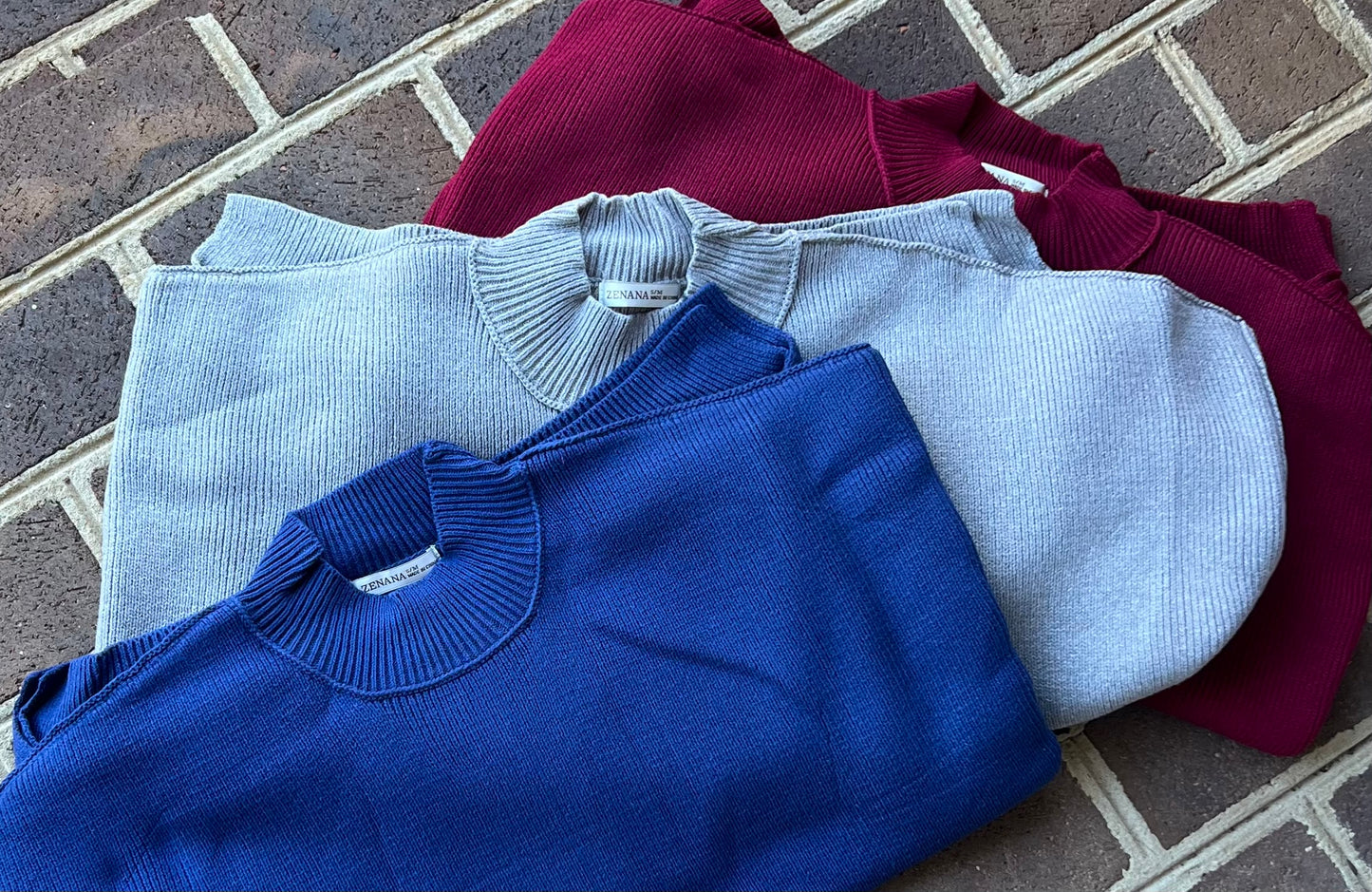 Zenana Oversized Cozy Cotton Blend Sweater