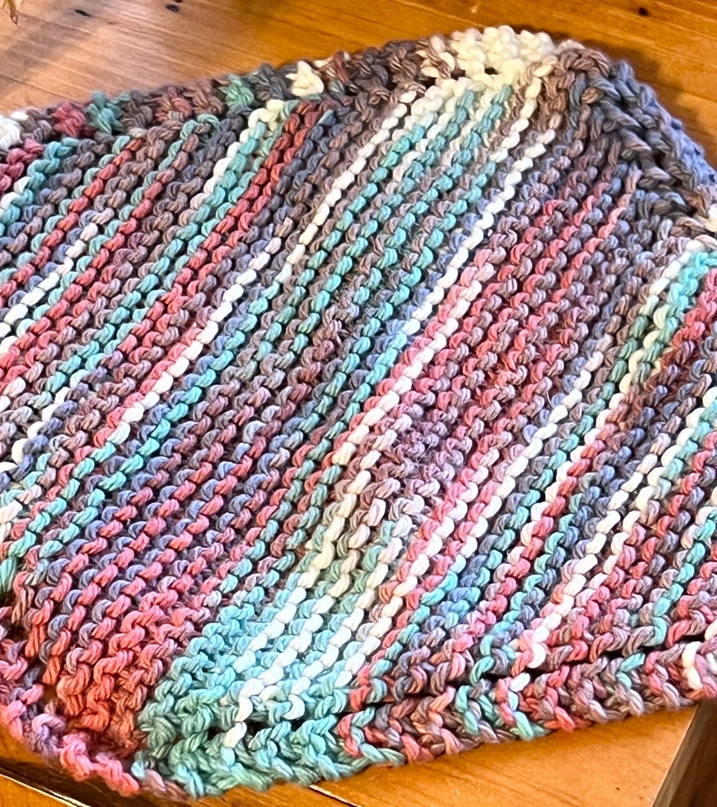 Southwest Gems 100% Cotton Hand Knit Dish Cloth Set of 2