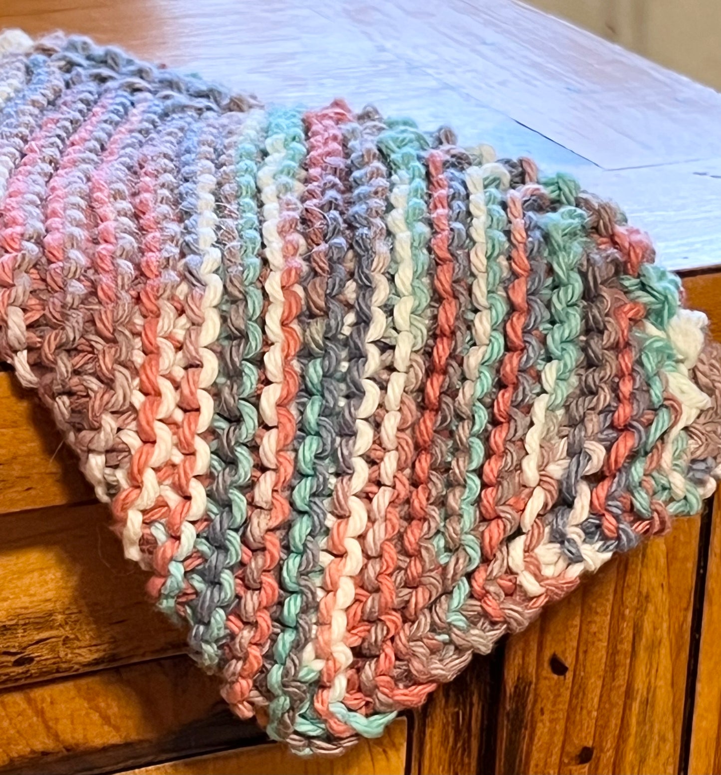 Southwest Gems 100% Cotton Hand Knit Dish Cloth Set of 2