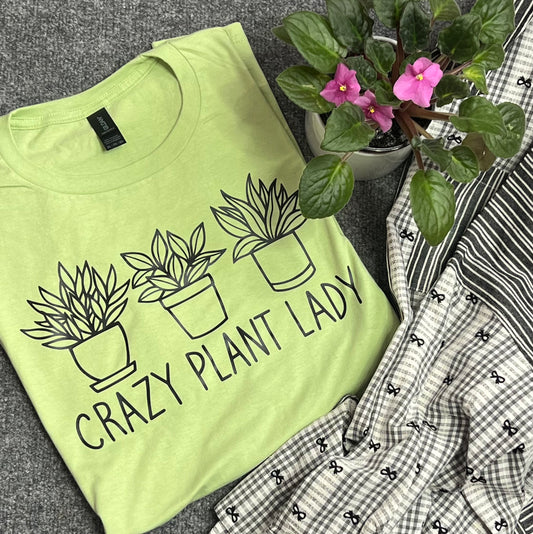 Crazy Plant Lady Cucumber Green Cotton T-Shirt - 2XL Unisex