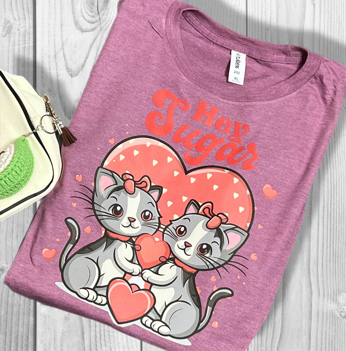 Hey Sugar - Cat Lovers Valentine T-Shirt