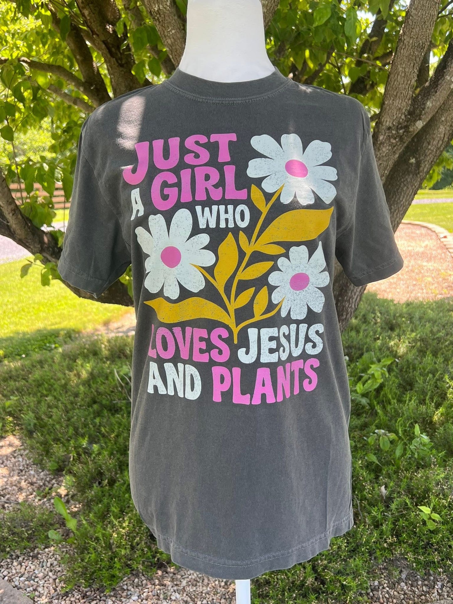 Just a Girl Who Loves Jesus & Plants T-Shirt